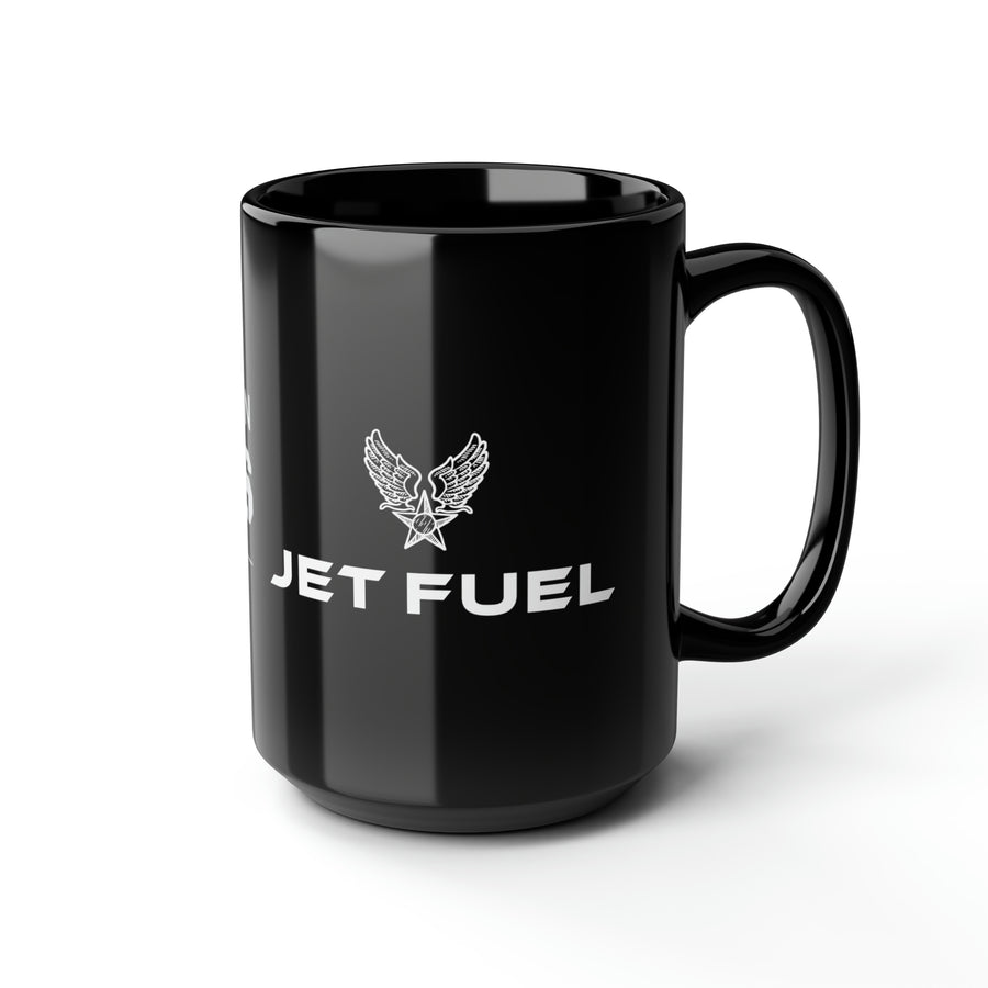 Jet Fuel Black Mug, 15oz